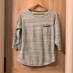 Green Striped Columbia Top